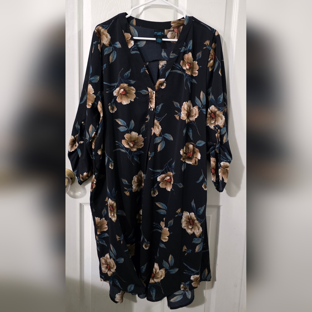 Floral Button-Up Blouse